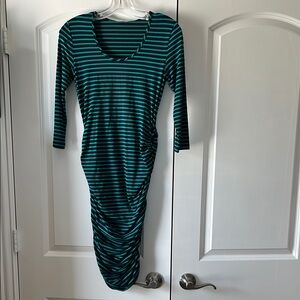 Striped maternity Dress
